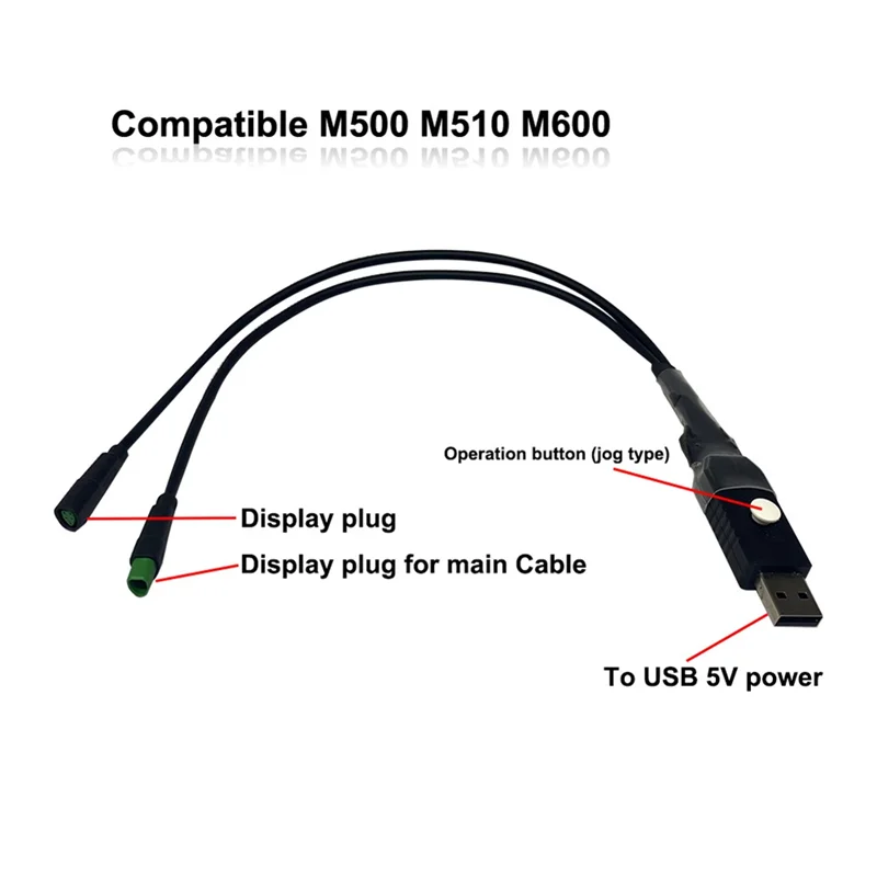 Cabo de Programação BAFANG, Velocidade Limit Release Roda, Definição do diâmetro, Todos PODE Protocolo, Linha Dedicada, M400, M600, M510