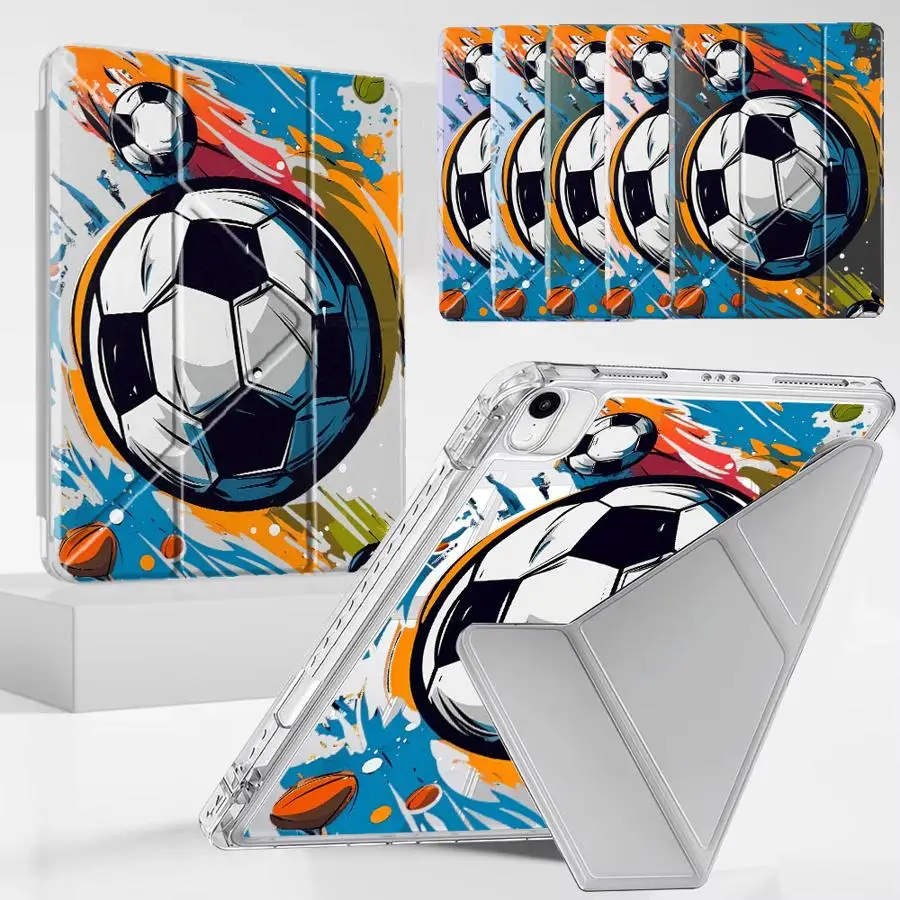 

Cool Football Holder Cover Tablet Case For iPad Pro 2025 Mini 6 7 Air 4 5 M3 M2 M4 11inch Pro 11th 10th 9th 8th 7th 12.9inch