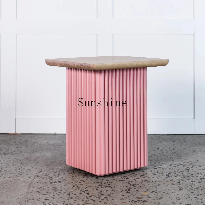 

European American solid wood bedside table Creative household bedside storage cabinet Locker