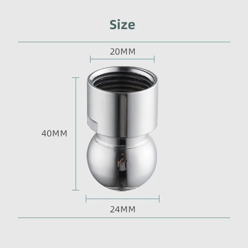 1PC Shower Head Top Spray Connect Joint Copper Universal Rotation Ball Joint with washer for Bath Shower Replacement Accessories