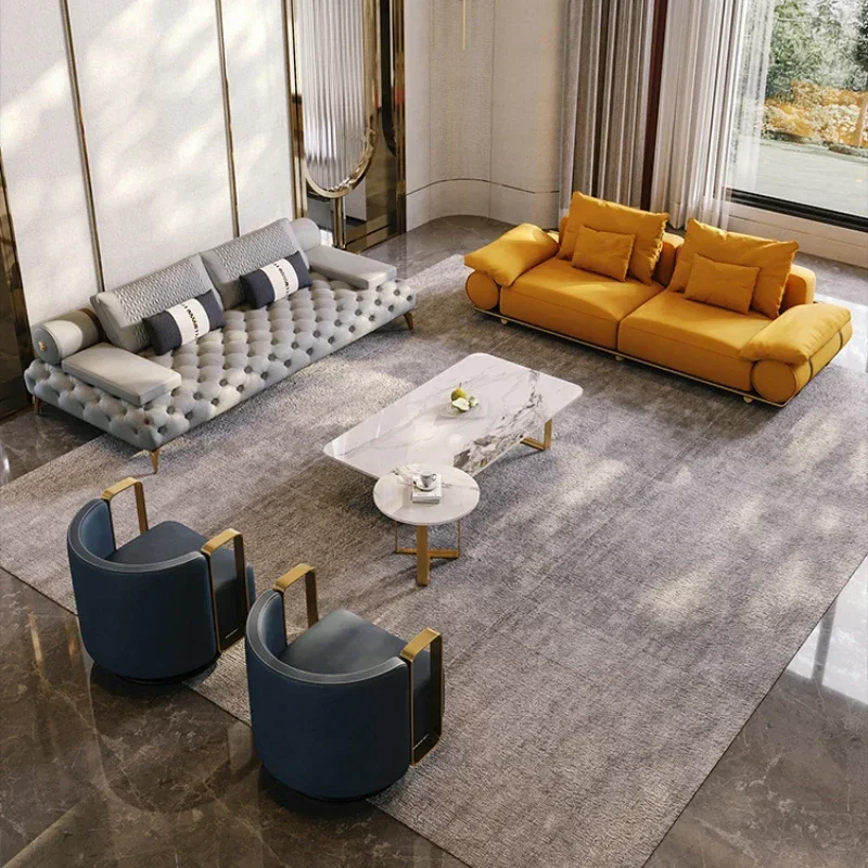 

for Italian Genuine Leather Sofas Sectional Modern Luxry Designer Loveseat Sofa 3 Piece Woonkamerbanken Living Room Furniture