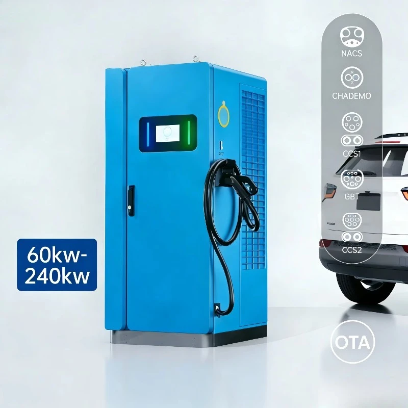 New 160kW DC Fast EV Charging Station Floor-Mounted Commercial EV Charger Dual  Output OCPP 1.6/2.0 App/RFID