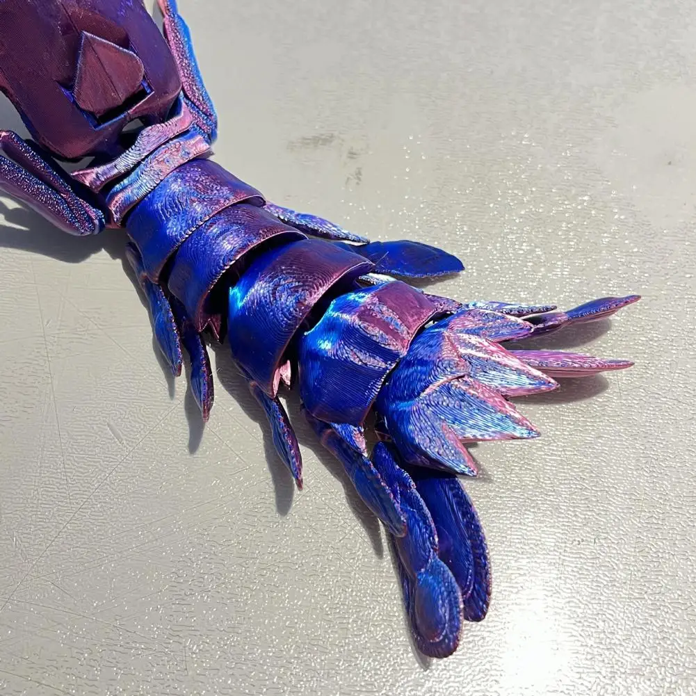 Sophisticated Table Decoration Colorful Mantis Shrimp Fidget Toy with Retractable Claws 3d Printed for Anxiety for Adults