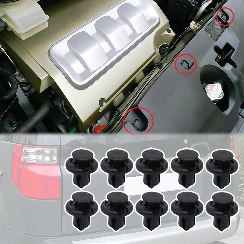 20Pcs For Honda Element YH1/2 2003 2004 - 2010 2011 Engine Bay Shield Cowl Clips Panel Wheel Arch Body Lining Hood Grille Rivets