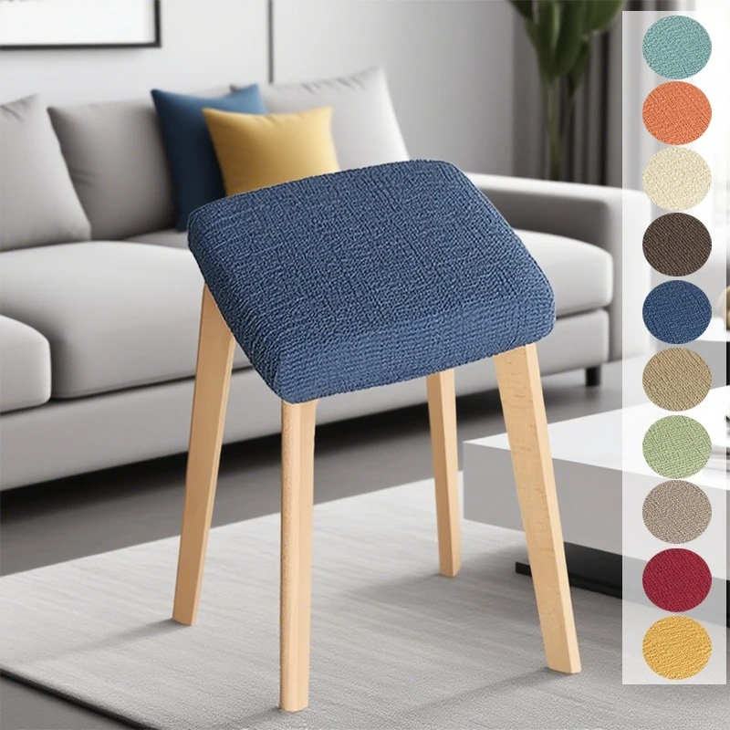 

2/4/6PCS Modern Stretch Rectangle Bar Stools Cover for Living Room Coffee Restaurant /Office Dining Table, Wooden Chair Cover