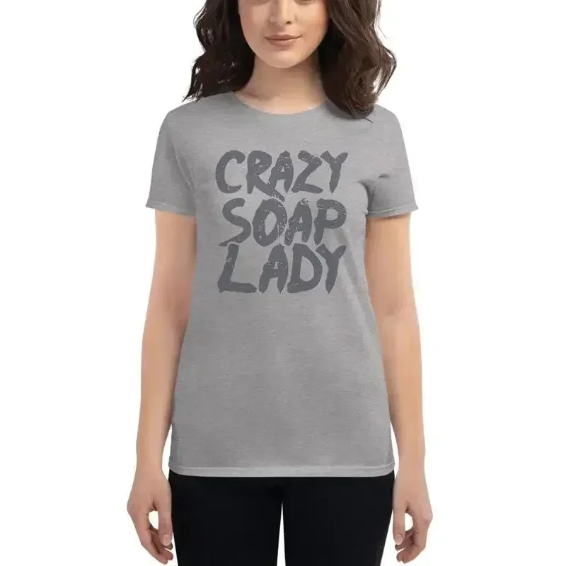 Women's Soap Making T Shirt Funny Soapmaking For Makers Crazy Lady