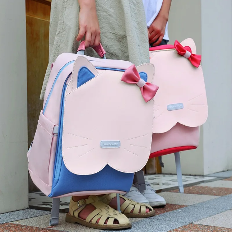 Mochilas escolares de gran capacidad para estudiantes de primaria, protección de la columna vertebral, hombros, impermeables