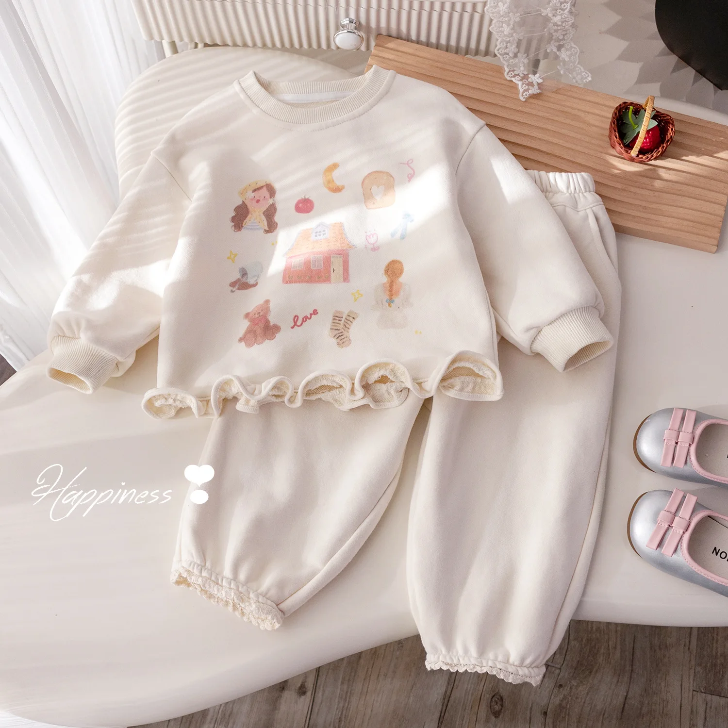 

Girls Clothes Sets Spring Autumn 2025 Children Cute Cotton T-shirts Pants 2pcs Casual Suit For Baby Outfits Kids Tracksuits 6 7Y