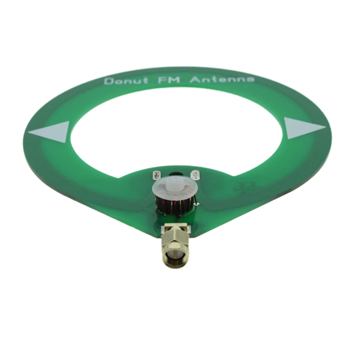 A44TDonut FM Antenna 75M-135MHz FM Antenna SMA Male Interface Mini Loop Antenna