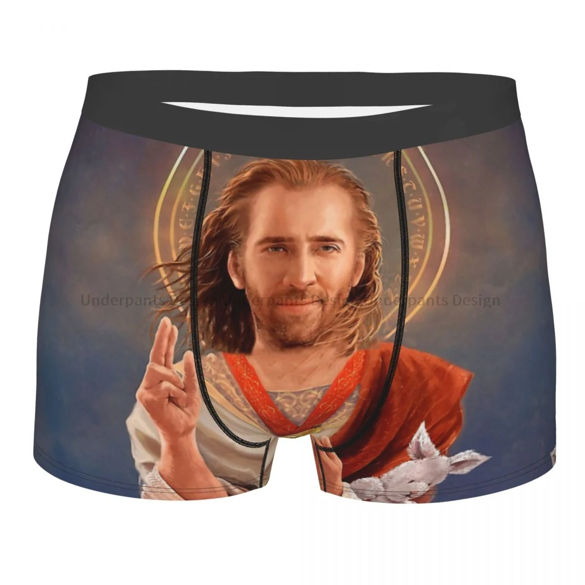 

Nicolas Saint Nicolas Of Cage Nic Cage Original Religious Underpants Cotton Panties Male Underwear Ventilate Shorts Boxer Briefs