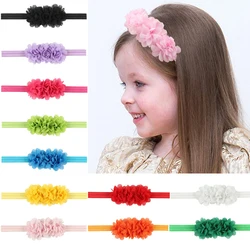 10pcs/lot Baby Infant Headbands Chiffon Flower Headband Handmade Hair Accessories for Newborn Toddlers Kids Children Girls