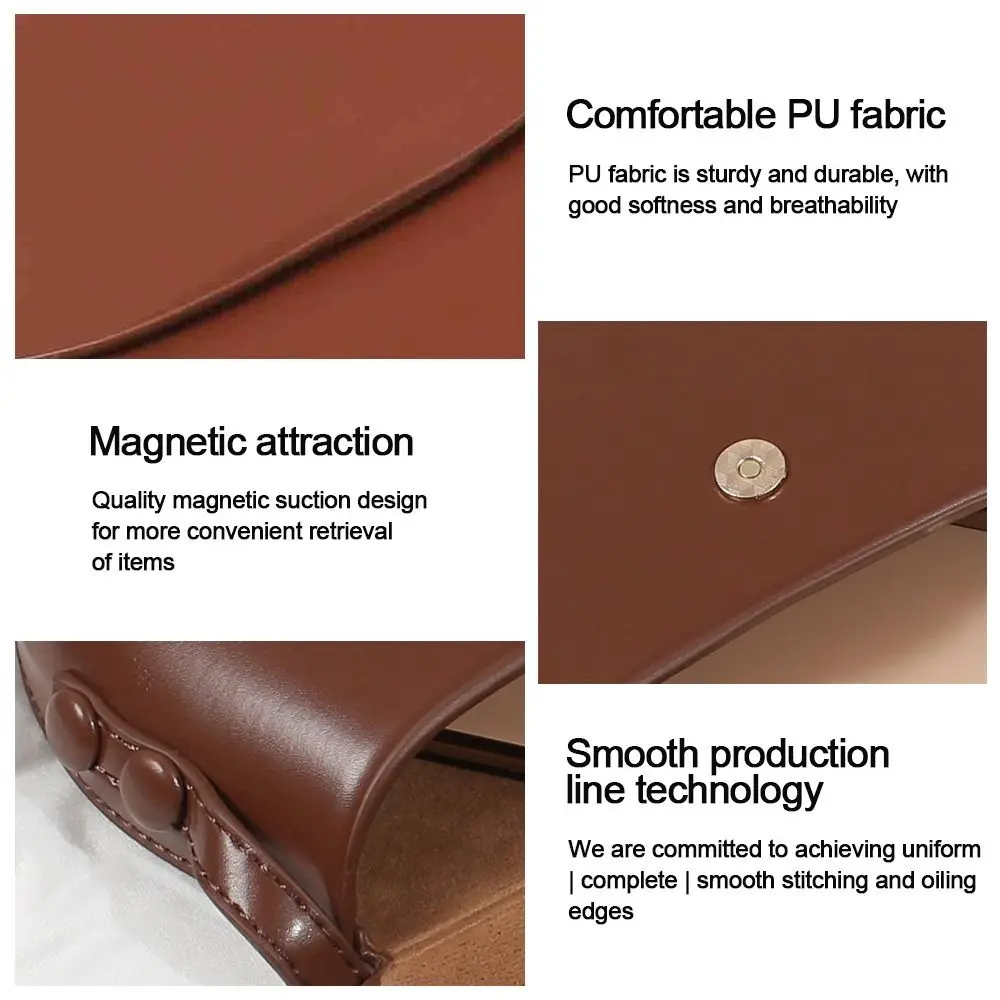 Einfache Glänzende Leder-Umhängetasche für Damen, Bonbonfarbene Klapphandtasche, Lässige Umhängetasche, Luxuriöse Geldbörse, Satteltasche, Schultertasche – Detail 11