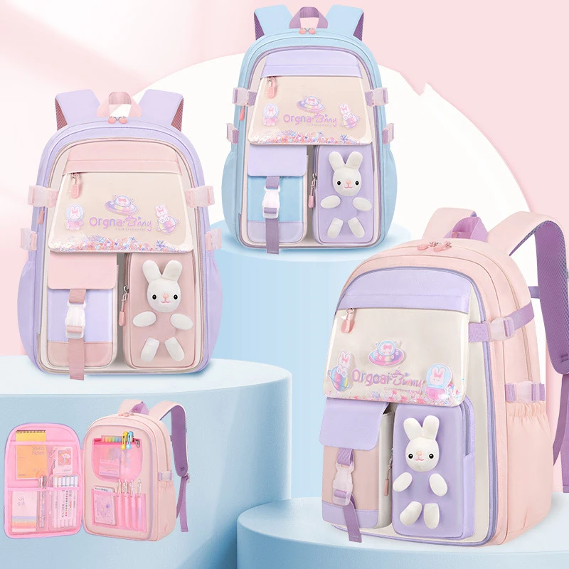 Children School Bags Girls Kids Book Bag Primary Orthopedic School Backpack Princess Backpack Schoolbag Kids Mochila Infantil