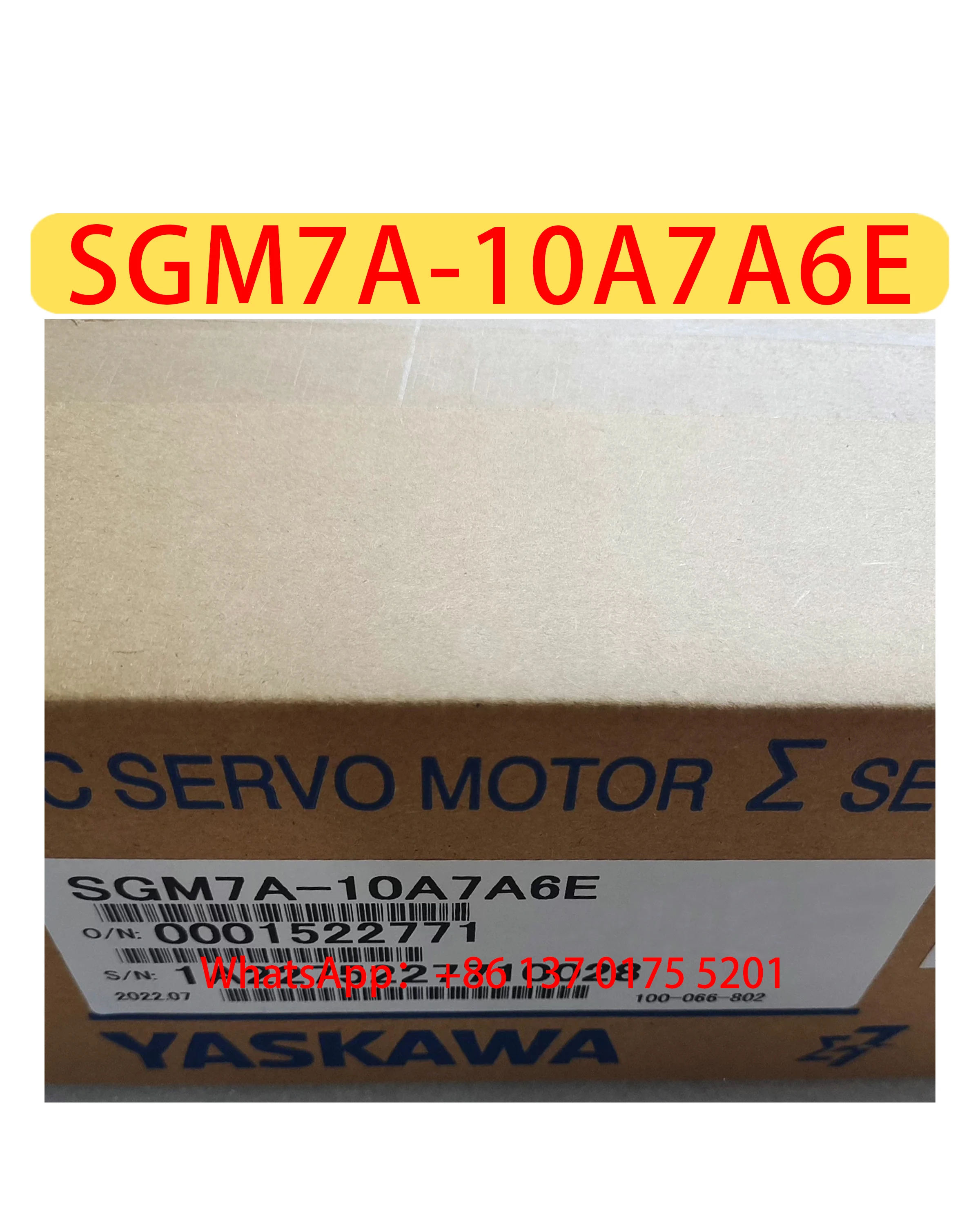 

SGM7A-10A7A6E Совершенно новый оригинальный серводвигатель, быстрая доставка
