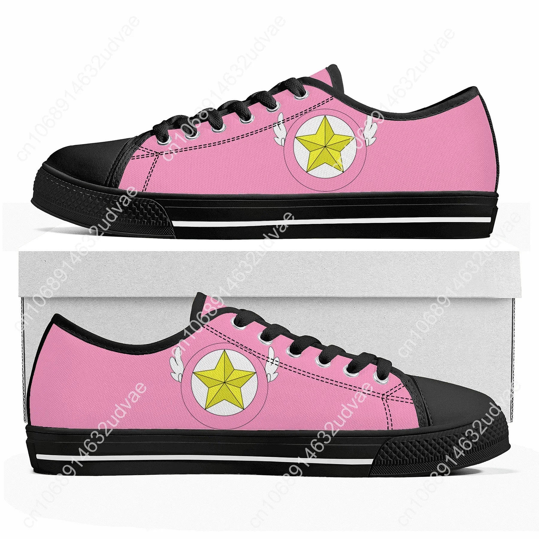 Cardcaptor Sakura Kinomoto Low Top Sneakers Mens Womens High Quality Canvas Sneaker Lightweight Shoes Custom Made Shoe 3