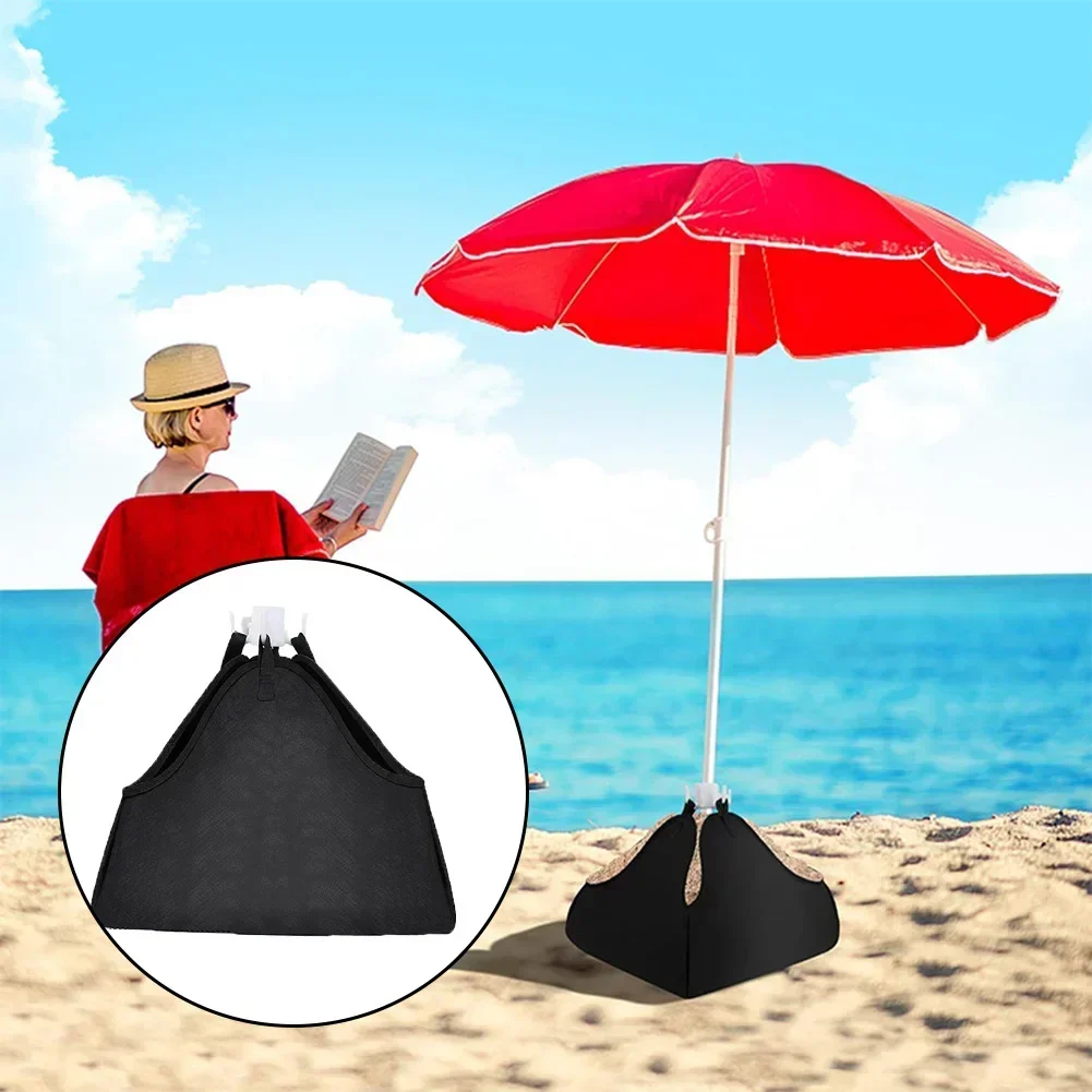 Beach Umbrella Sand Base Weights Adjustable Adjustable Beach Outings Sun Umbrella Fillable Weights Sand Bags Easy To Use