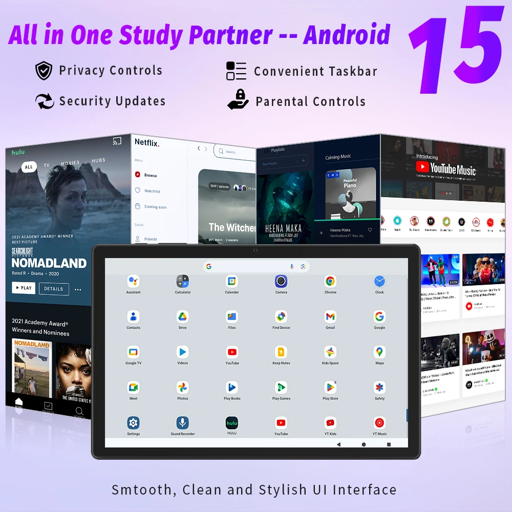 2026 New 11 Inch Android 15 Tablet PC, Unisoc T606 Octa‑Core,12GB(6+6 Virtual RAM)+128GB ROM (1TB Expandable),8000mAh Battery,2MP Front+13MP Rear Camera,Dual WiFi,Bluetooth 5.0,Dual‑Speaker Tablet for Gaming Reading,Support Fast Charging
