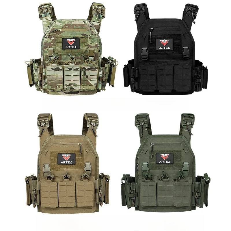8123 Multi-Functional Tactical Vest 6094 Laser MOLLE Quick Detach Breathable For Outdoor Training Quick Release CS Wargame Gear