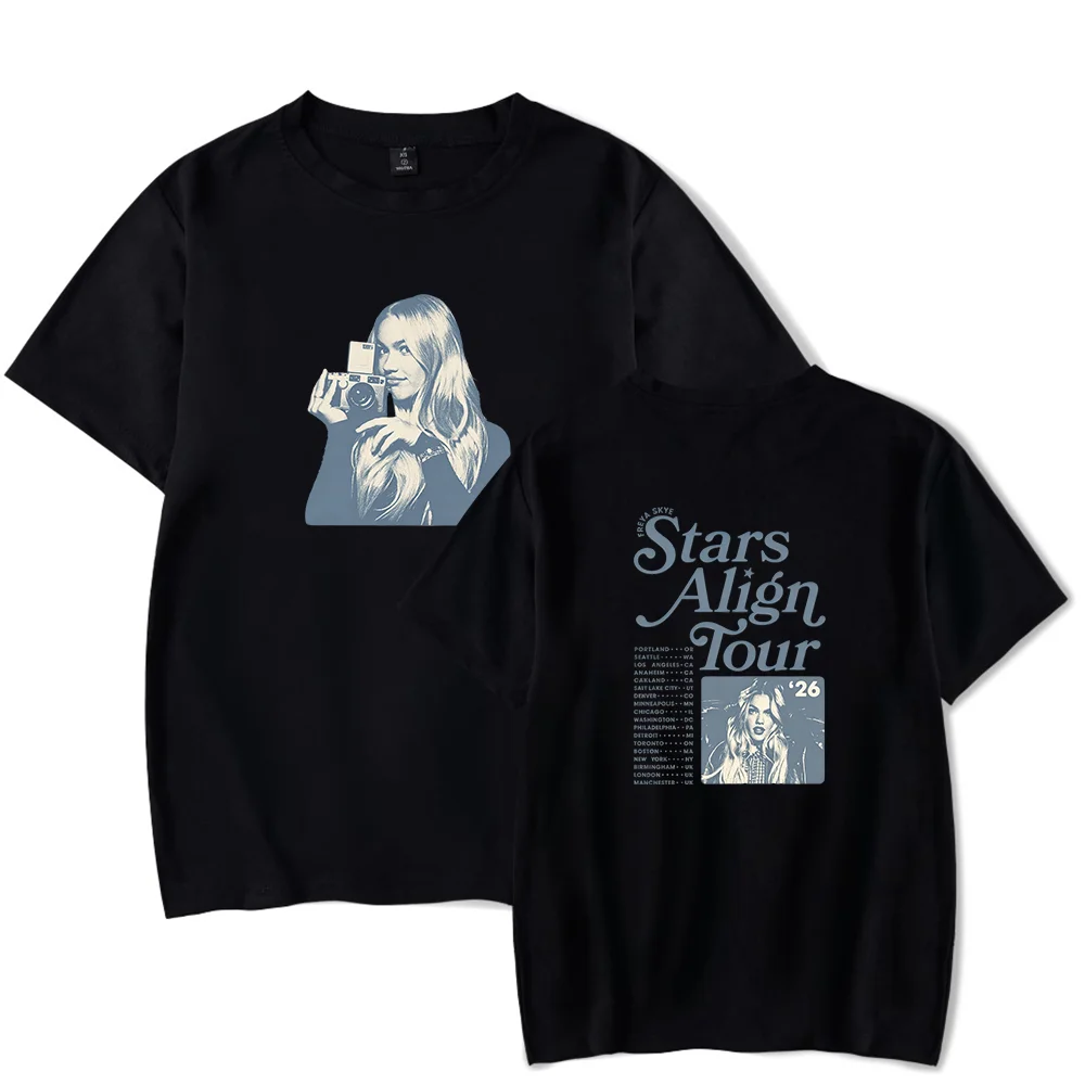 Freya Skye Stars Align Tour Tshirt 2026 Merch Crewneck Short Sleeve Men Women Tee
