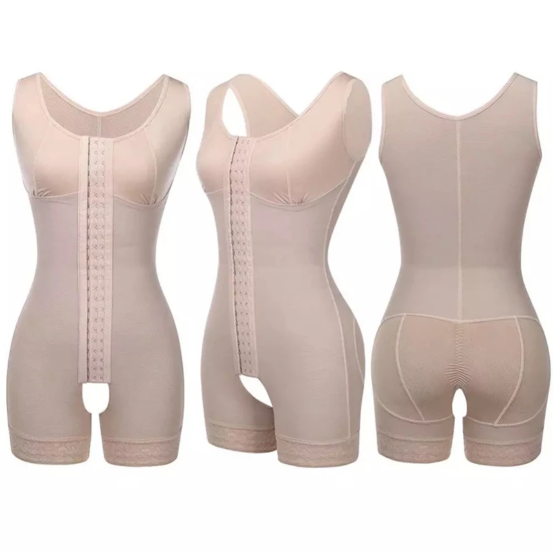 Fajas Colombianas Girdle High Compression Bodysuits Shapewear Slimming Waist Trainer Post Surgery Corset Butt Lifter Body Shaper