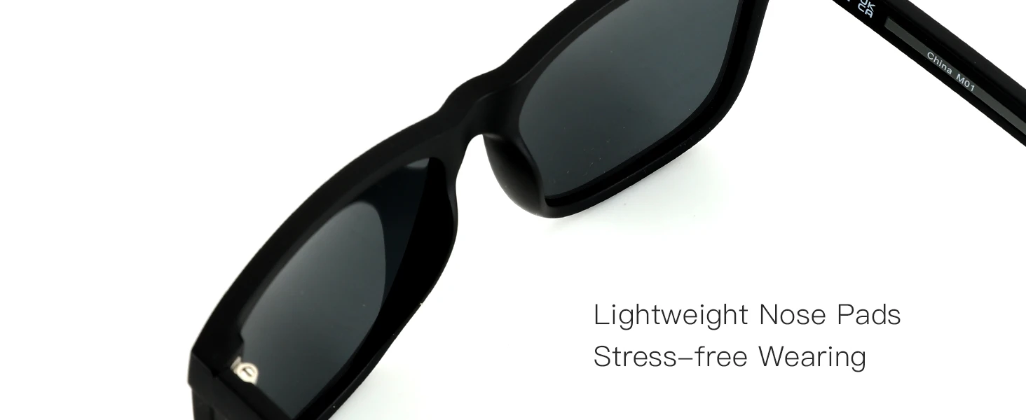 ZENOTTIC UV400-Schutz Nachtsichtbrille Herren Polarisierte Sonnenbrille Leichter TR90-Rahmen Quadratische Herren-Sonnenschutzbrille – Detail 6