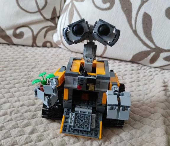

Лидер продаж, 687 шт., комплект строительных блоков Wall-E, идея MOC, техническая классическая модель фильма, сборка строительных блоков, детская игрушка в подарок
