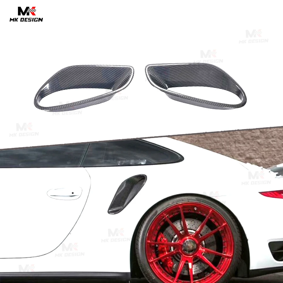 

Carbon Fiber Side Air Intake Scoops Side Vents Fender for Porsche 911 991 Turbo S 2 Doors 2014-2016 Side Fender Intakes Trims