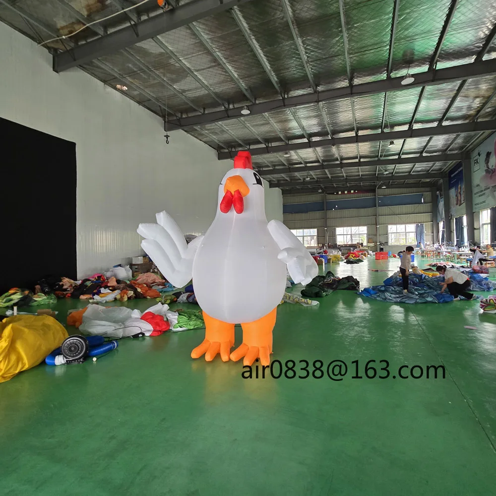 Promocyjna Ogromna Nadmuchiwana Kurczak, Nadmuchiwany Kurczak Kreskówkowy Kogut Maskotka Duży Kogut do Reklamy