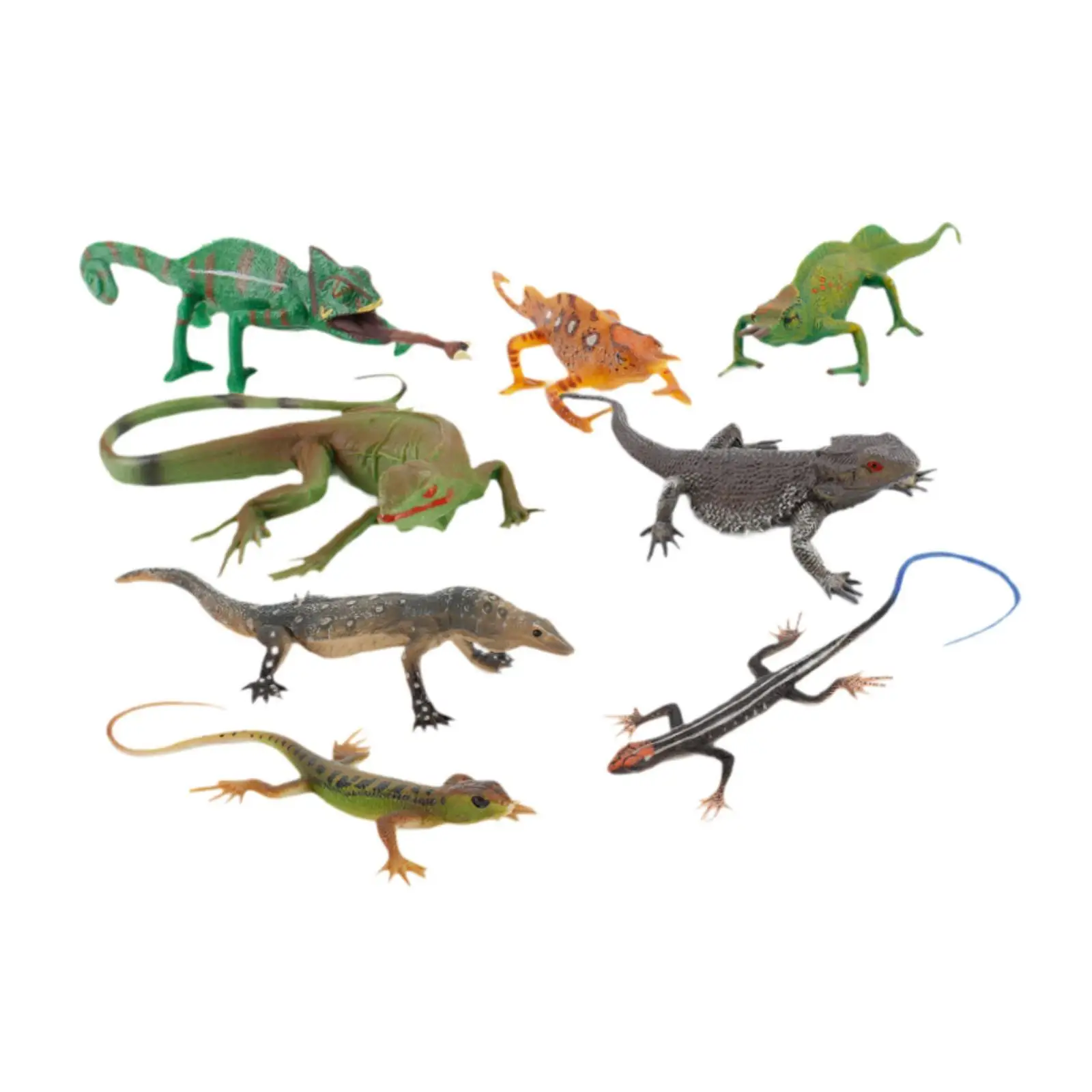 

8Pcs Reptile Animal Figurine Toys Set,Artificial Model,Reptile Children's Cognitive Toys,Figurines for Party Favors