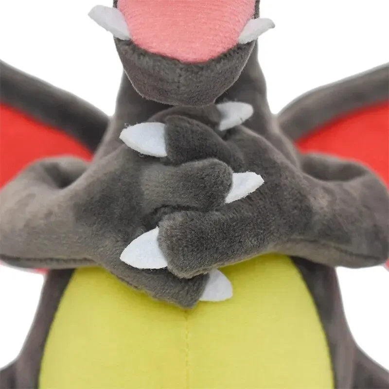 Brinquedo de pelúcia Charizard brilhante de 9 ", boneca de pelúcia, desenhos animados colecionáveis para presente de meninos e meninas, cinza
