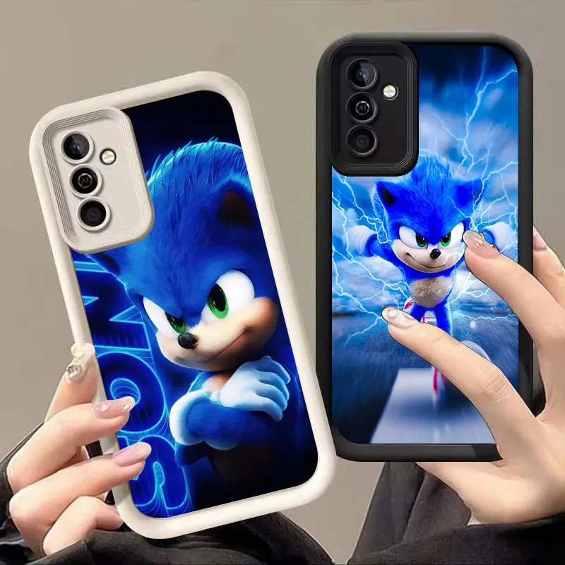 Cute S-Sonics H-Hedgehog Phone Case For Samsung Galaxy A03 A04 A05 A10 A20 A21 S A04E A06 A11 A30 A50 M12 M22 M54 5G