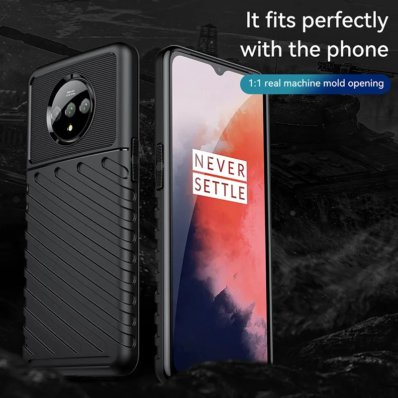 Matte Case for Oneplus 7T 1+7t Luxury Slim Armor Soft Silicone Back Cover for One Plus 7t Shockproof Case Coque Fundas