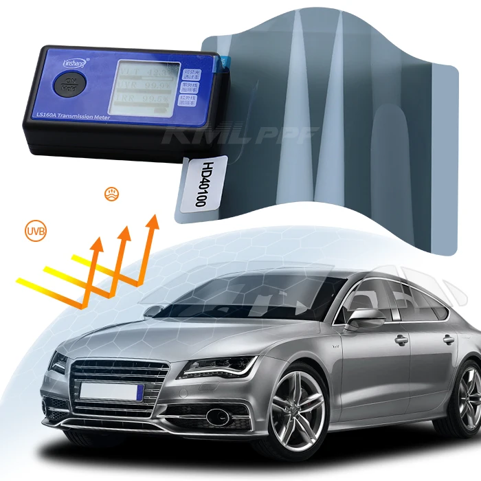 Kwaliteit OEM glasfolie tint 2-laags hoge heldere zonne-autoruitfolie zonne-autoruitfolie