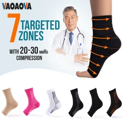 1Pair Nano Socks Neuropathy Compression Sleeve for Ankle Swelling Plantar Fasciitis Sprain Nano Soothesocks Brace Women Men