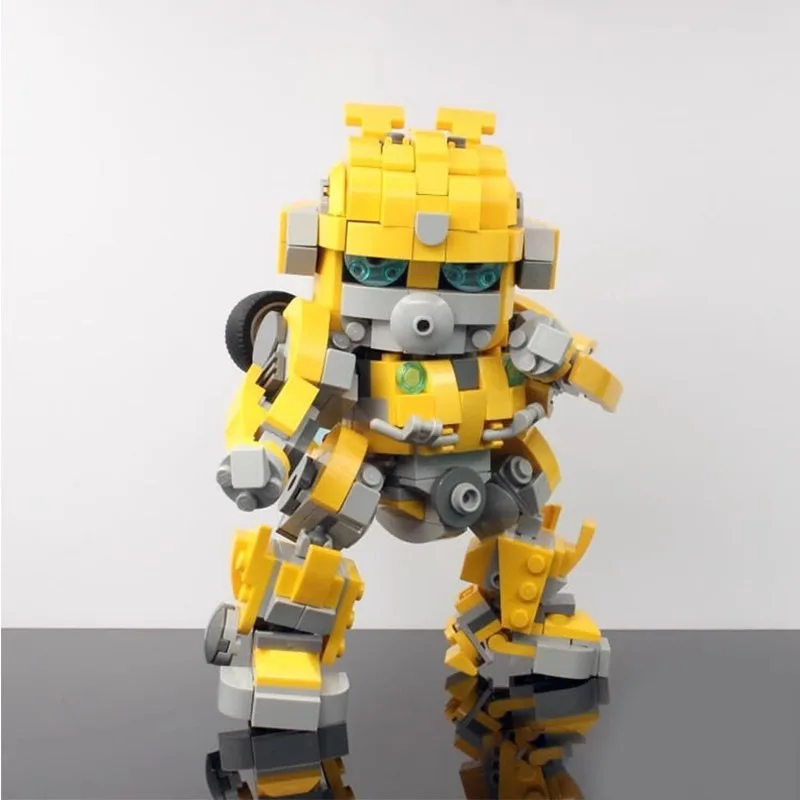 Dual Form Transformable Mecha Building Blocks Set Convertible Robot Sports Car Model Puzzle Desktop Display Gift for Collectors