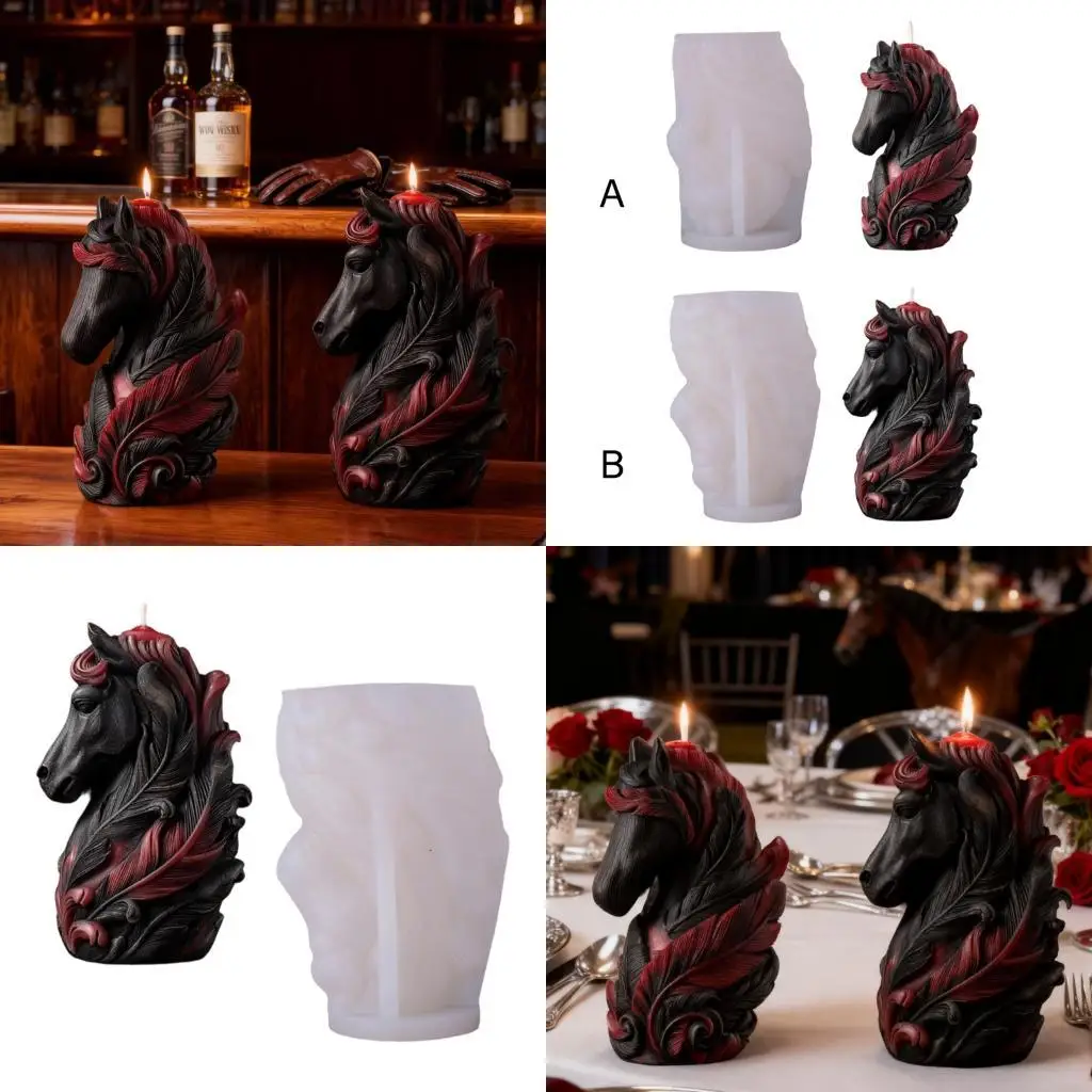 

Horse Head Silicone Molds for Resin Casting Soap Chocolate