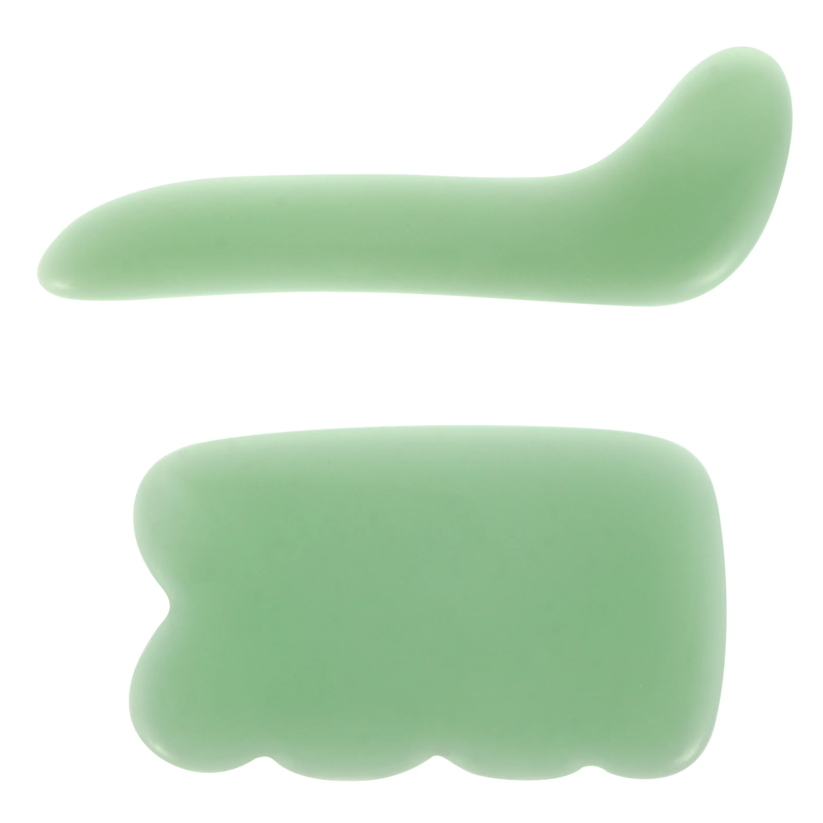 

2pcs Gua Sha Massage Tool Scraping Board Beauty Stick Pain Relief Body Massager Small Size Anti Aging Facial Wrinkle