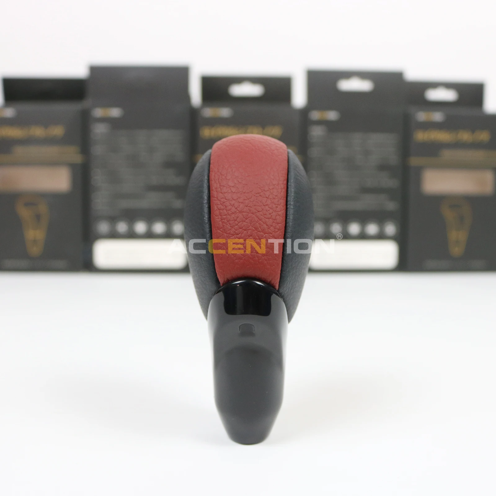 

Automatic Black Leather Red Cover Gear Shift Knob For Nissan Fairlady Z Z34 370Z 2009-2023