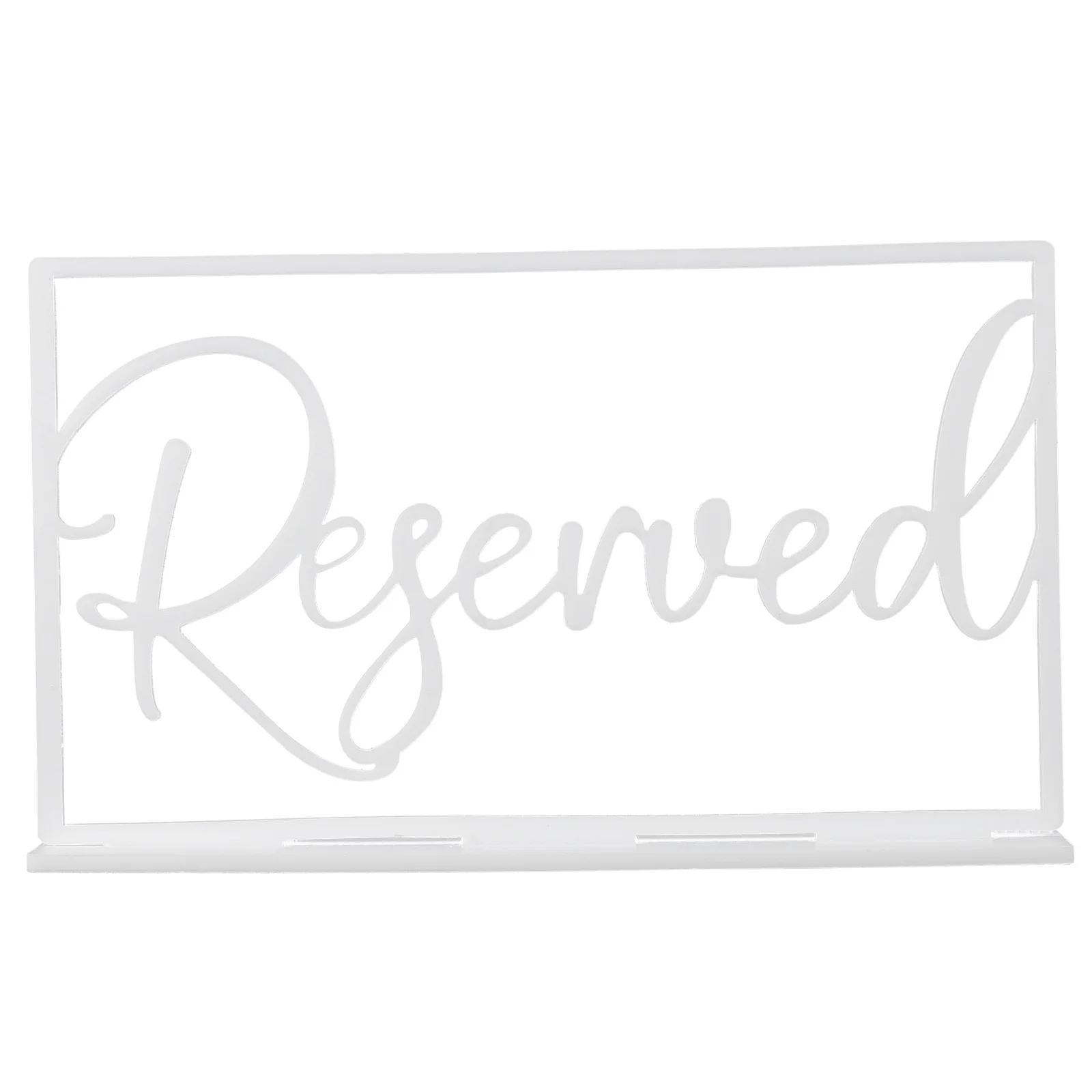 

Acrylic Reserved Table Signs Transparent Reserved Seats Signs for Weddings Party Banquets Management