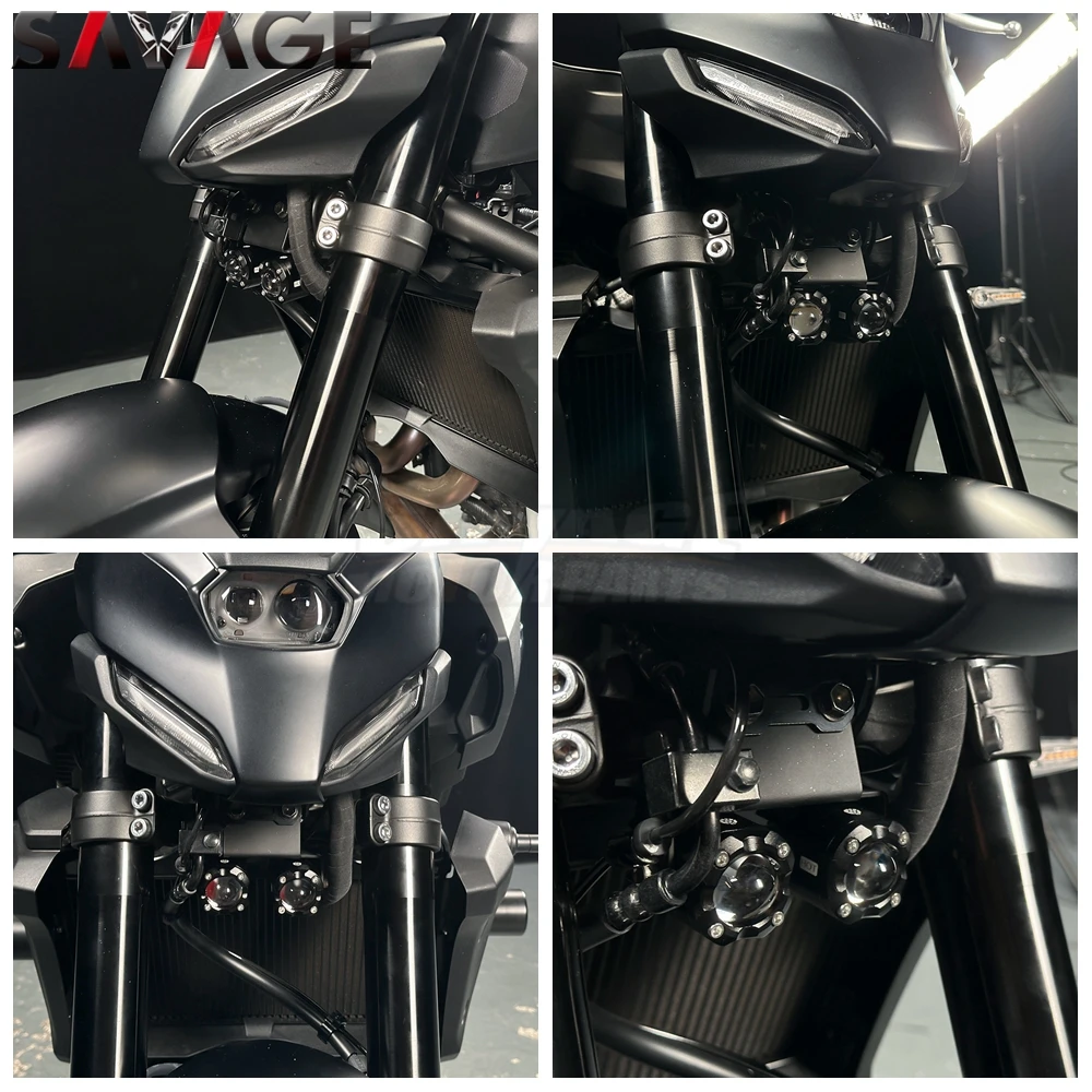 MT07 Y-AMT Motorcycle Headlight Fog Lights For Yamaha MT-07 2025-2026 Led Auxiliary Driving Light Spotlight Headlamp Accessories