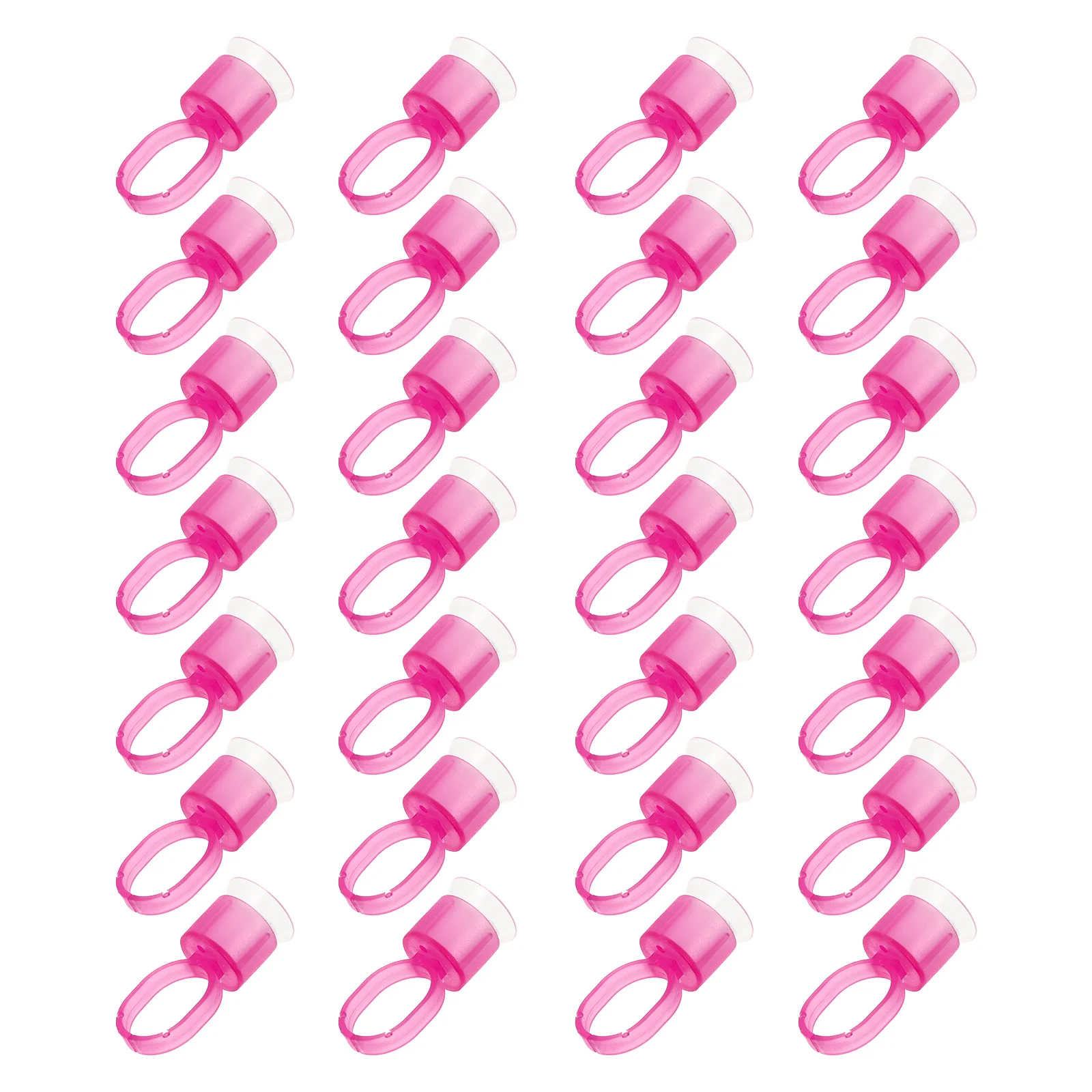 

100Pcs Embroidered Microblading Pigment Ring Cups Premium Material Flexible Size Lightweight for Eyelash Grafting Permanent