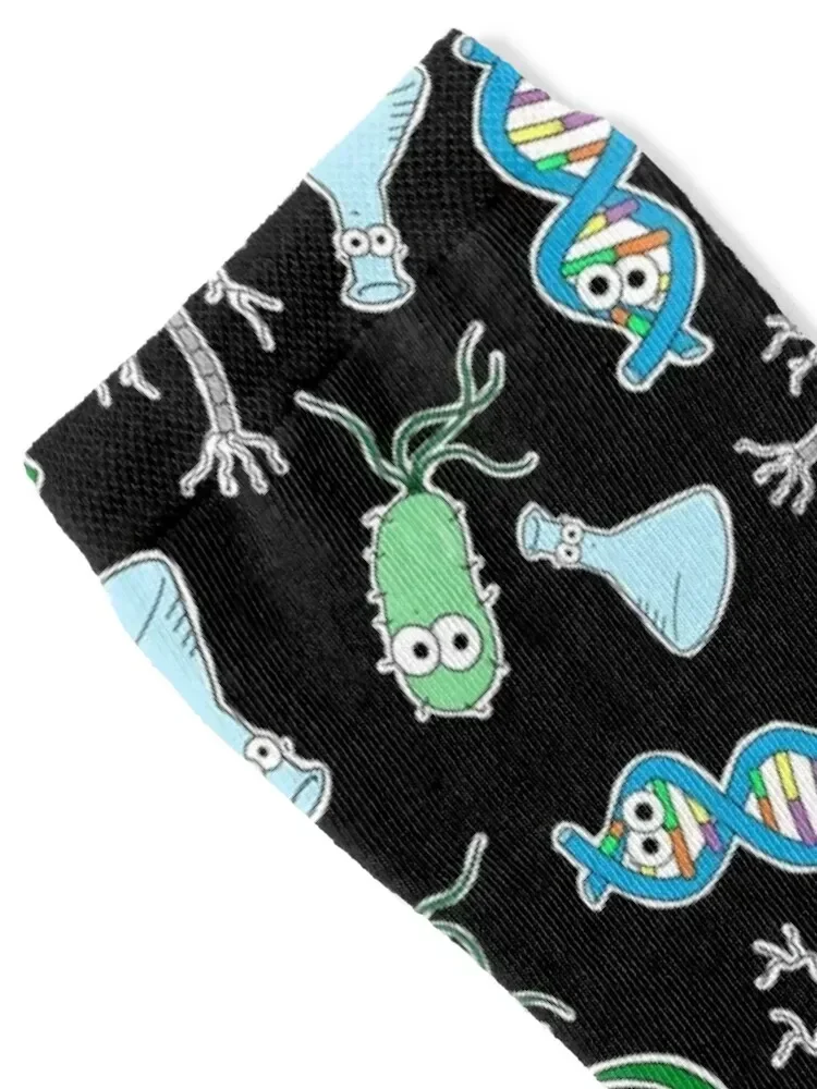 Cute Science - On Black Socks football Crossfit new in's Socks For Girls Men's