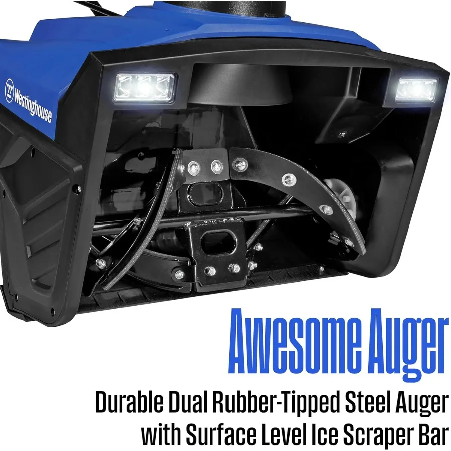 WSnow20 منفاخ الثلج السلكي 20 بوصة اوجير الصلب أضواء LED المزدوجة 1800 واط محرك منفاخ الثلج الكهربائية مع مسافة رمي 25ft #3