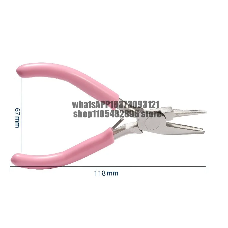Needle curlers/three-section needle curlers handmade jewelry DIY tool curved needle gold silver copper iron winding pliers
