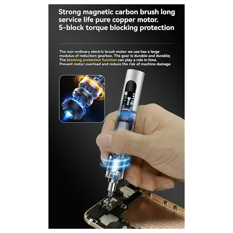 

ABJO-Mini 32-In-1 Professional Electric Screwdriver Kit Precision Equipment Repair Screwdriver Ultra-HD Monitor Repair Tools