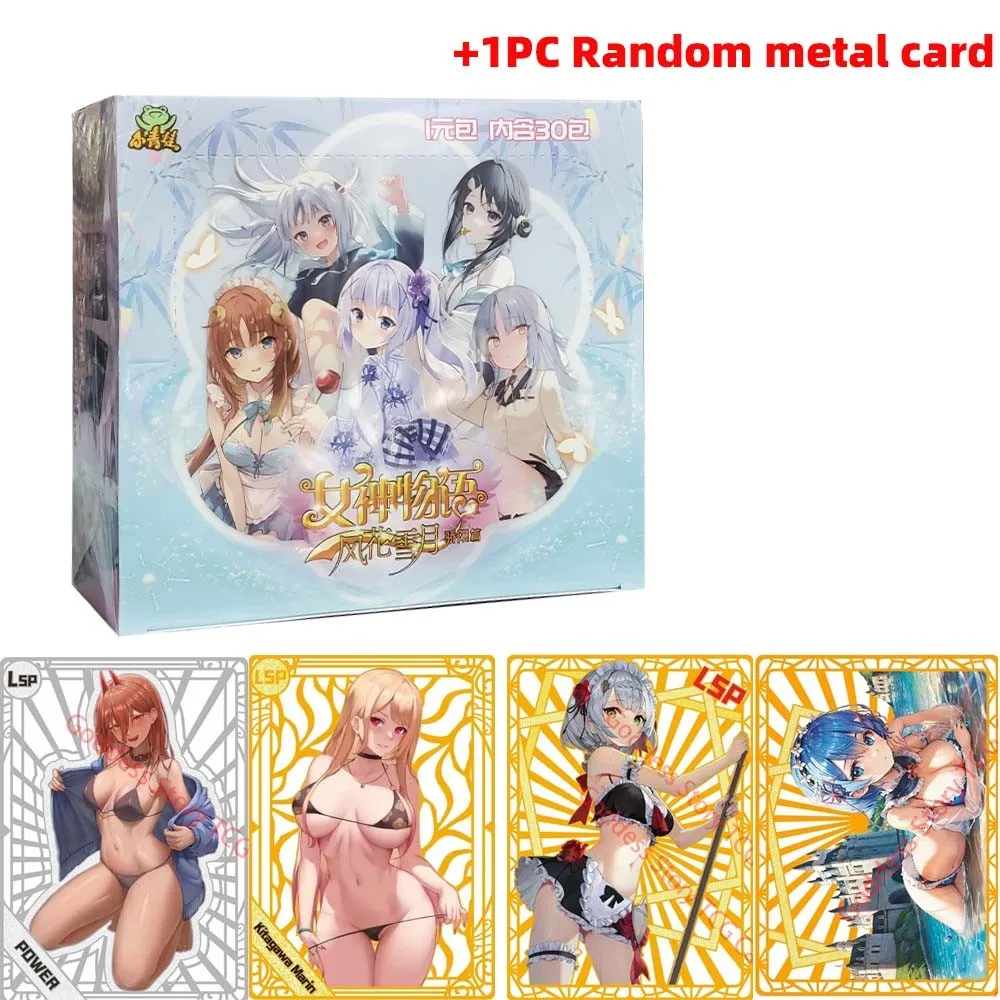 2023 New Goddess Story Collection Card Booster Box+Metal Card Swimsuit Bikini Feast Booster Box Doujin Toys And Hobbies Gift