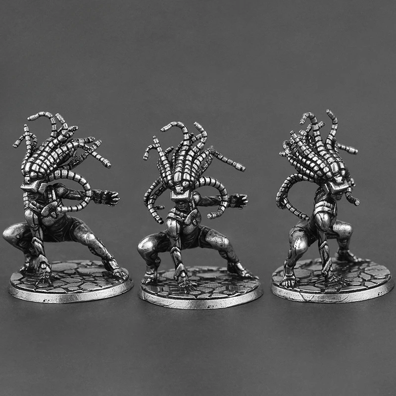 Futuristic Tech Cyberpunk Style Metal Soldier Model Action Figures Board Game Piece Miniature Ornament Accessories Toys Gifts