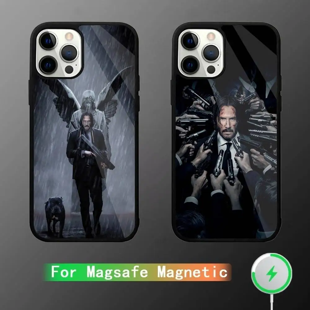 

Film J-John Wick Bab Phone Case For iPhone 17,16,15,14,13,12,11,Pro,Max,Plus,Mini,SE4,E Magnetic Magsafe Wireless Charging