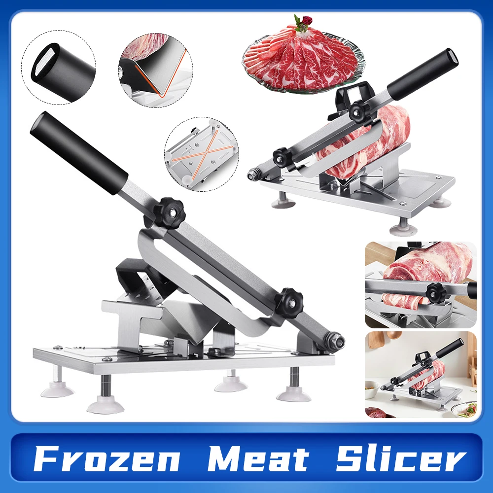 

Mutton Roll Slicer Kitchen 304 Stainless Steel Manual Meat Slicer Commercial Meat Planing Beef Roll Slicer Kitchen Cutting Tool
