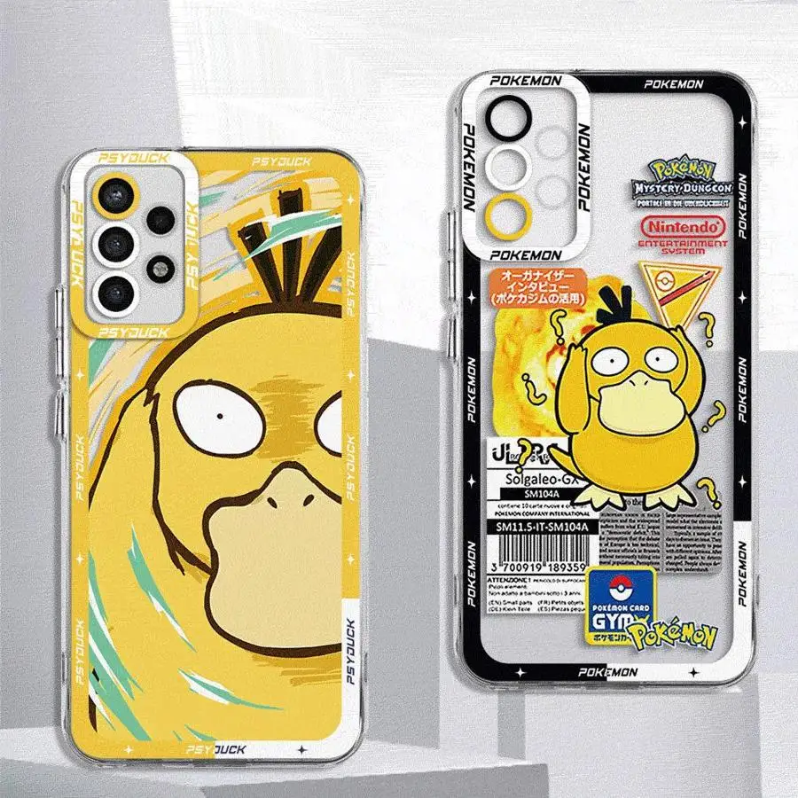 Anime Pokemons Cover Case for Samsung Galaxy A35 A55A53 A54 A73 A34 A33 A25 A24 A13 A14 A15 Clear Soft Shell